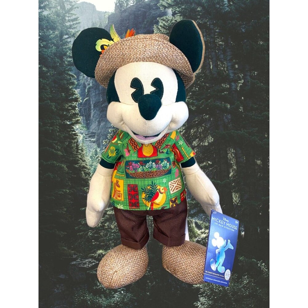 Disney World Mickey Mouse Tiki Room 50th Anniversary Plush Main Attraction